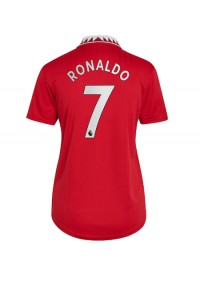 Fotbalové Dres Manchester United Cristiano Ronaldo #7 Dámské Domácí Oblečení 2022-23 Krátký Rukáv